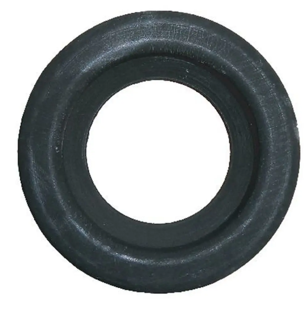 Schwarze Dichtung in Form eines Rings, geeignet für wasser- oder gasführende Anwendungen. Hersteller ist Syr.